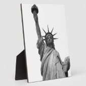 自由の白黒の像 フォトプラーク (側面)