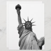 自由の白黒の像 レターヘッド (正面/裏面)