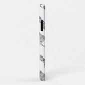 自由の白黒スタウテ Case-Mate iPhoneケース (裏面/右)