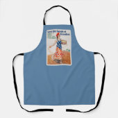 自由の種をまきなさい！-ブルー エプロン (正面)