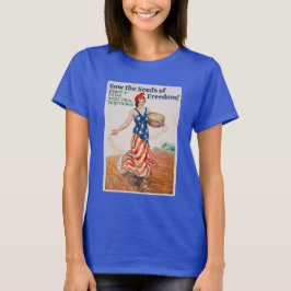 自由の種をまきなさい！（黒）Tシャツ Tシャツ