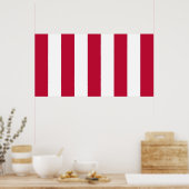 自由の米国の息子9垂直帯旗 ポスター (キッチン)