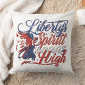 自由の精神が高揚する クッション (ブランケット)