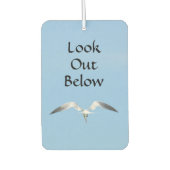 自由の精神の下で飛行中のカモメ カーエアーフレッシュナー (正面)