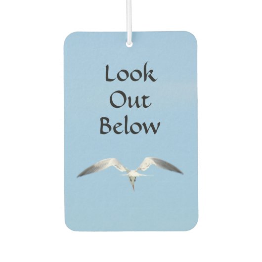 自由の精神の下で飛行中のカモメ カーエアーフレッシュナー (正面)