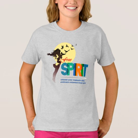 自由の精神 |お子様 Tシャツ (正面)