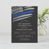 自由の精神 警察 法執行機関 退職パーティー 招待状 (スタンド正面)