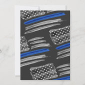 自由の精神 警察 法執行機関 退職パーティー 招待状 (裏面)