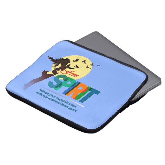 自由の精神 | 13" ラップトップスリーブ (正面上部)