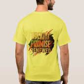 自由の約束が更新された – 自由への賛辞 –  Tシャツ (裏面)