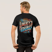 自由の約束が果たす トライブレンドTシャツ (裏面全面)