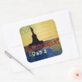 自由の絆を持つ日の出 スクエアシール (封筒)