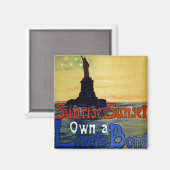 自由の絆を持つ日の出 マグネット (正面/裏面)