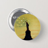 自由の絆を持つ日の出 缶バッジ (正面&裏面)