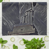 自由の絵画女神 キッチンタオル (折り畳み)