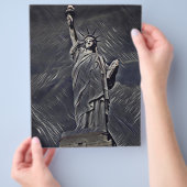 自由の絵画女神 チラシ (手)