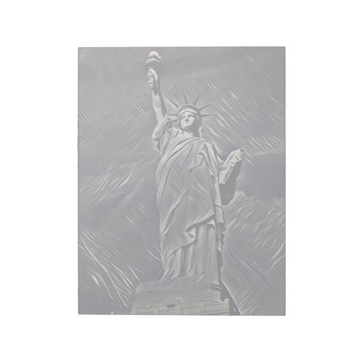 自由の絵画女神 ノートパッド (回転)