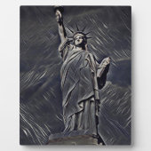 自由の絵画女神 フォトプラーク (正面)