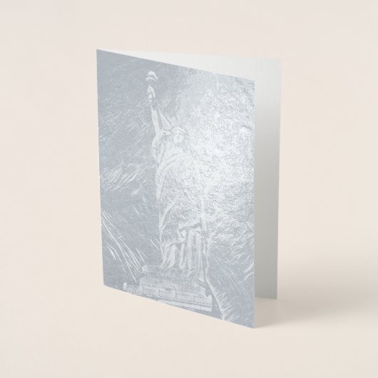 自由の絵画女神 箔カード (正面)