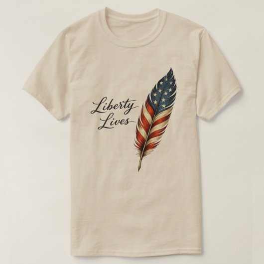 自由の羽根 Tシャツ (デザイン正面)