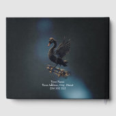 自由の翼スケートボード上の黒い白鳥。 ゲストブック (裏面)