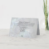 「自由の翼」グリーティングカード カード (裏面)