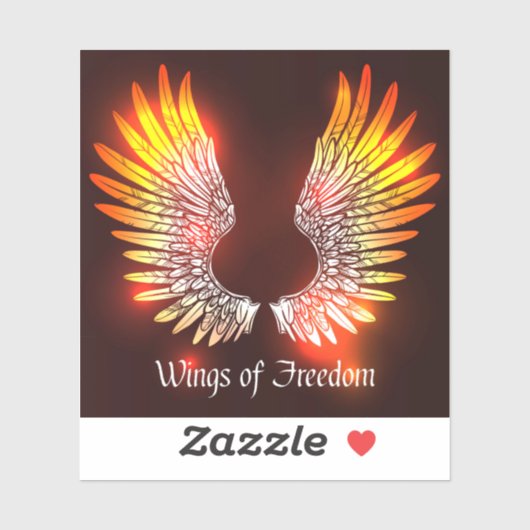 自由の翼 シール (シート)
