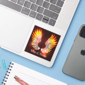 自由の翼 シール (ノートパソコンとiPhone)