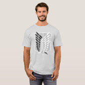 自由の翼 ― 調査兵団エンブレムTシャツ Tシャツ (正面フル)