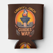 自由の聖火ガイドウェイ 缶クーラー (正面)