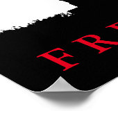 自由の自由の像シルエットポスタープリント ポスター (角)