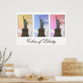 自由の色/自由の女神プリント ポスター (キッチン)