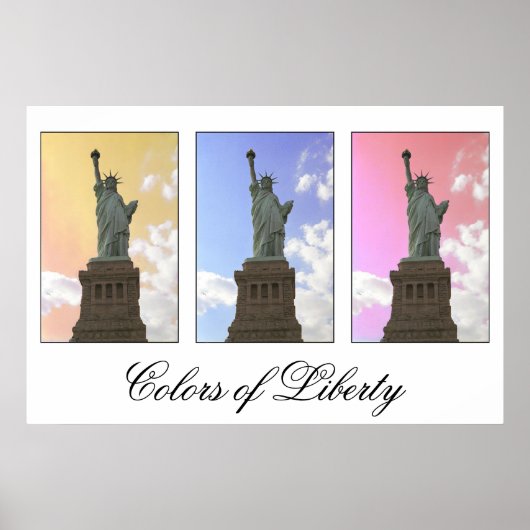 自由の色/自由の女神プリント ポスター (正面)