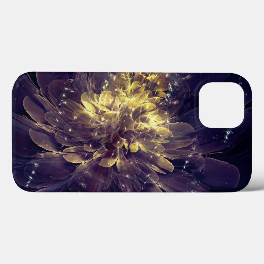 自由の花 – ゴールデンブルー花 | iPadケース Case-Mate iPhoneケース (裏面 (横))