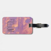 自由の荷物のラベル ラゲッジタグ (裏面横)