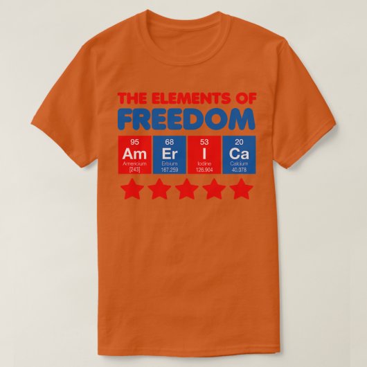 自由の要素 Tシャツ (デザイン正面)