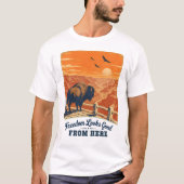 自由の見た目 キャニオンTシャツ Tシャツ (正面)