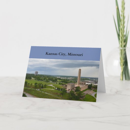 自由の記念物およびBMAの建物、カンザスシティ、MO カード (正面)