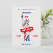 自由の誕生祝い 招待状 (スタンド正面)