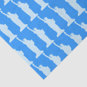 自由の象徴の青エレガント像 薄葉紙 (詳細)