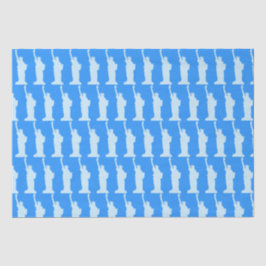 自由の象徴の青エレガント像 薄葉紙