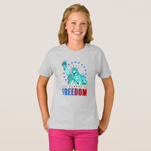 自由の象徴 |キッズTシャツ Tシャツ (正面フル)