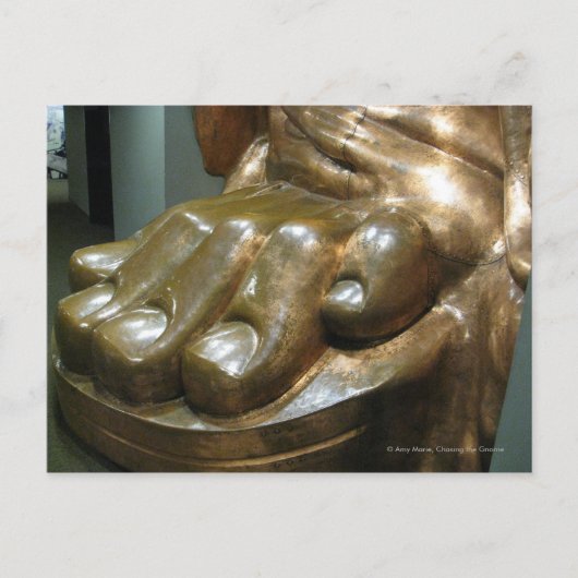 自由の足の指の像 ポストカード (正面)