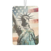 自由の車の装飾の像：愛国的スタイリッシュ&愛国的 カーエアーフレッシュナー (裏面)