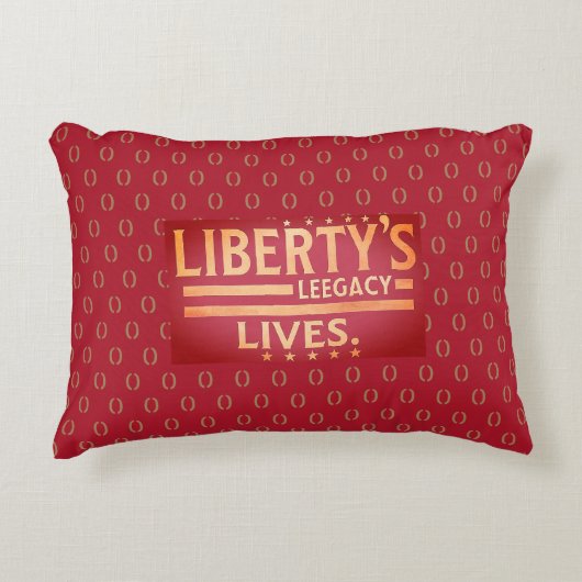 自由の遺産は生きる。 アクセントクッション (正面)