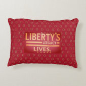 自由の遺産は生きる。 アクセントクッション (裏面)