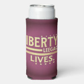 自由の遺産は生きる。クーラー スリム缶クーラー (Seltzer裏面)