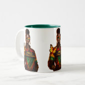 自由の遺産 (都市 + 歴史的人物) ツートーンマグカップ (正面左)