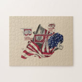 自由の鐘の愛国心が強いジグソーパズル ジグソーパズル (横)