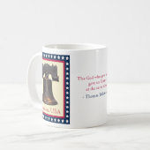 自由の鐘の自由米国のマグ コーヒーマグカップ (正面左)